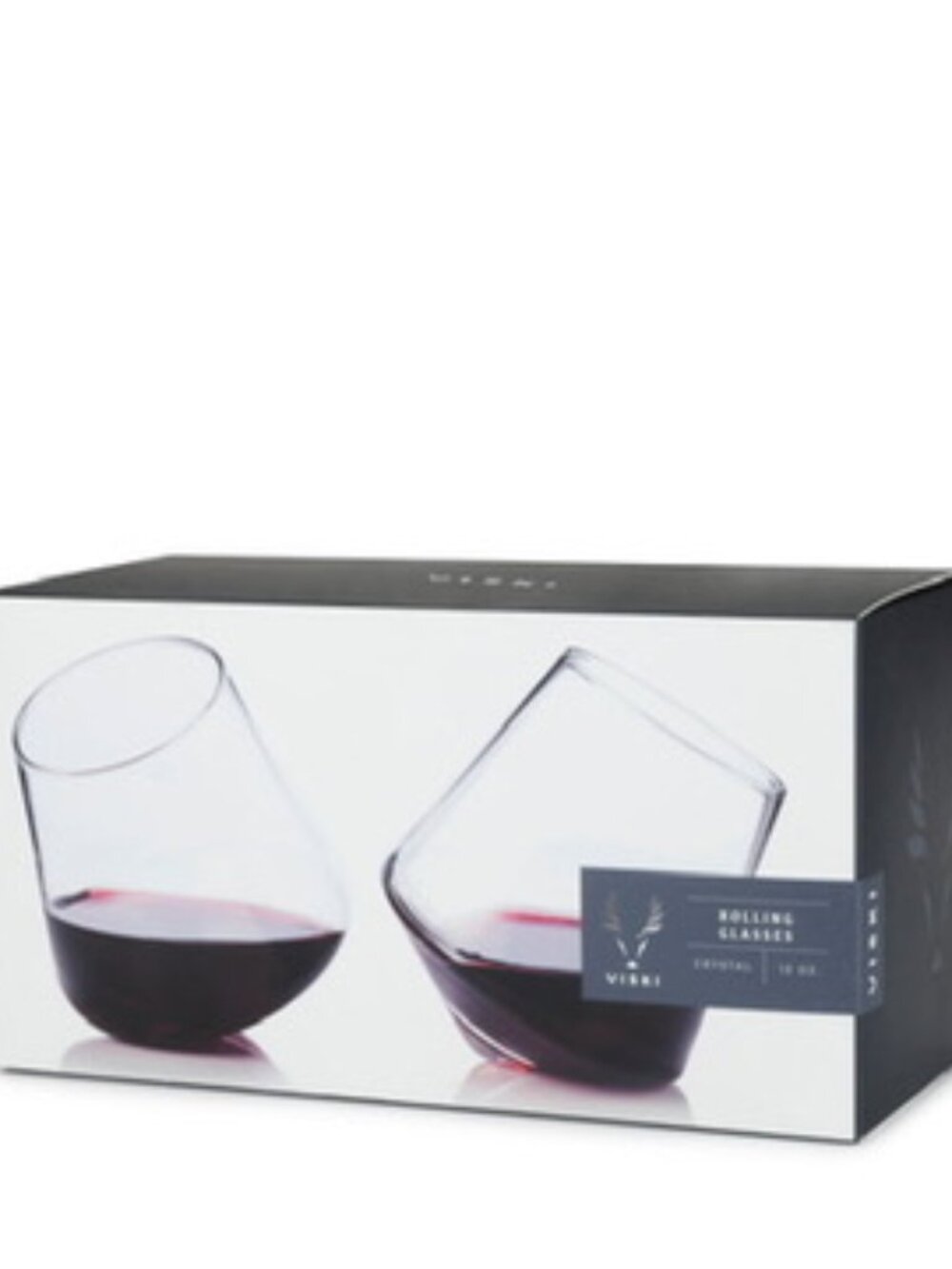 Viski Rolling Crystal Wine Glasses